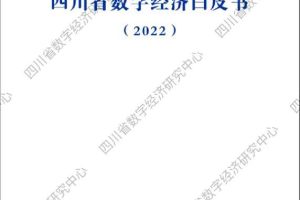四川省数字经济研究中心：2022年四川省数字经济发展白皮书