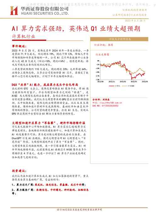 计算机行业:AI算力需求强劲,英伟达Q1业绩大超预期