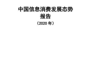 通信行业：中国信息消费发展态势报告（2020年）