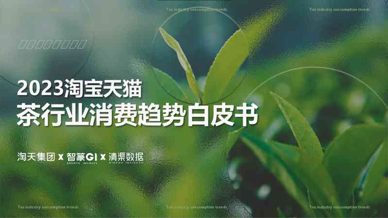 2023淘宝天猫茶行业消费趋势白皮书