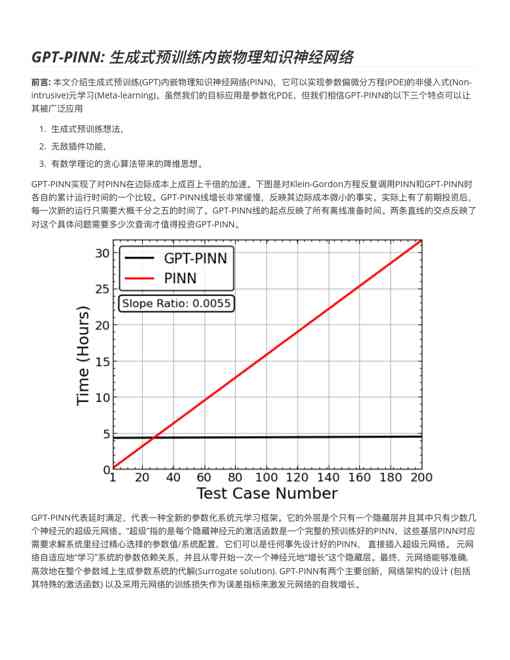 PINN⽣成式预训练内嵌物理知识神经⽹络
