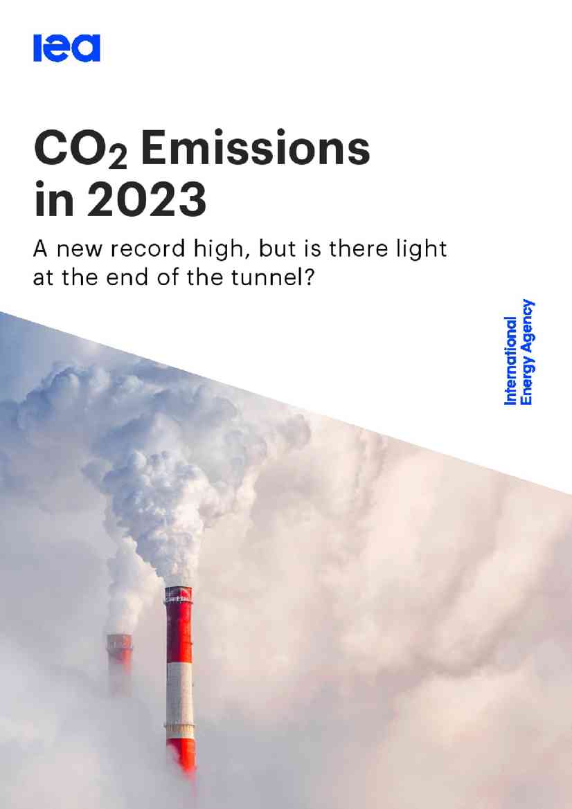 IEA：2023年二氧化碳排放报告