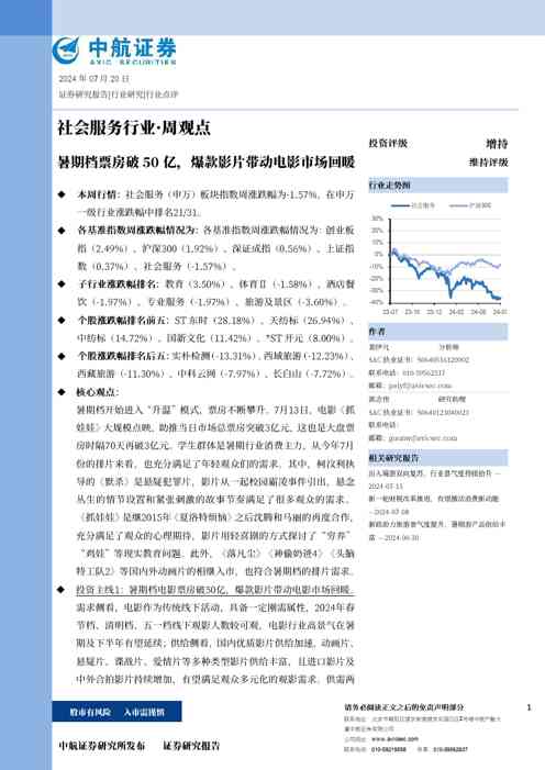 暑期档票房破50亿，爆款影片带动电影市场回暖