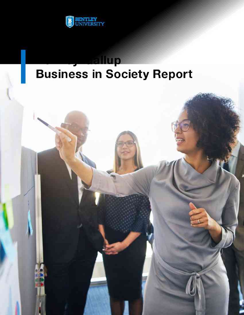 本特利大学:商业与社会报告