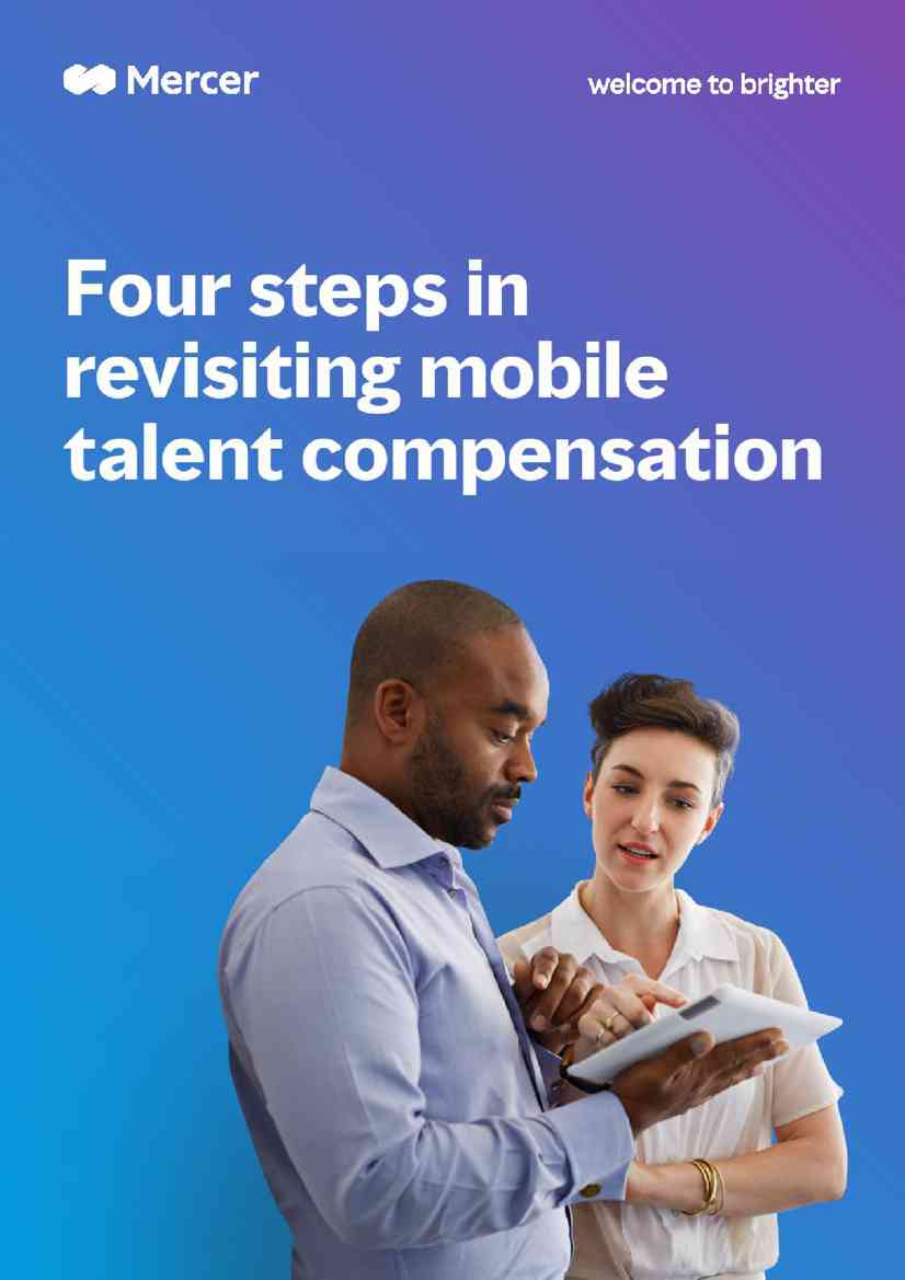 Mercer：重新审视流动人才薪酬的四个步骤