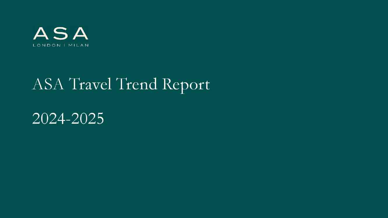 2025旅游趋势报告