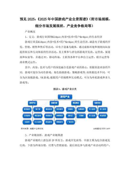 2025年中国游戏产业全景图谱