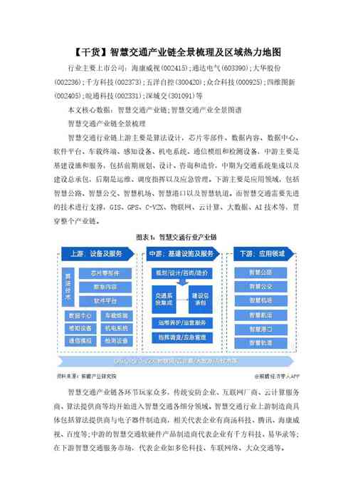 【干货】智慧交通产业链全景梳理及区域热力地图
