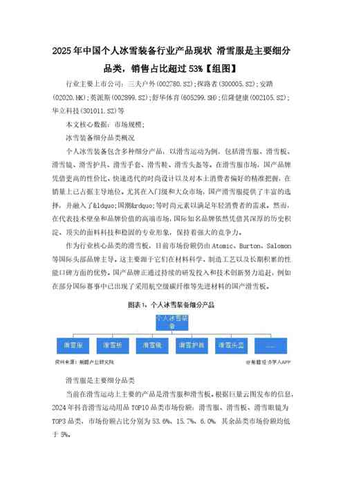 滑雪服是主要细分品类，销售占比超过53%【组图】